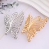 MinoCino Butterfly Hair Clips for Women Girls, Large Sliver Metal