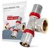 T-Piece PEX Press Fitting 16 x 1/2 Inch x 16