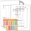 SCRIBBLEDO Dry Erase Division White Board 9x12Inch Small Division Chart