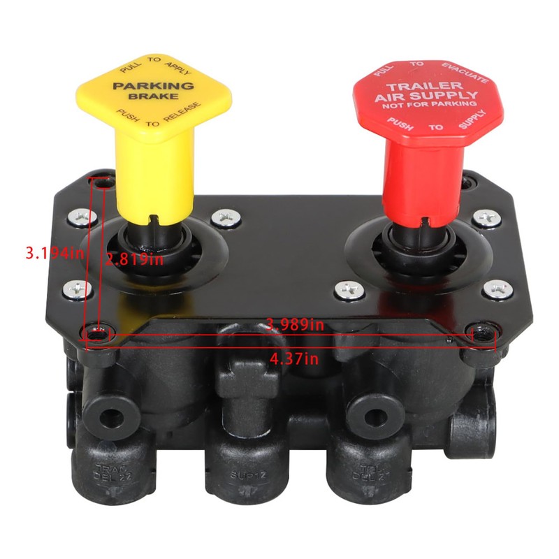 MV-3 Dash Control Brake Valve 800516 Replacement for Peterbilt Kenworth