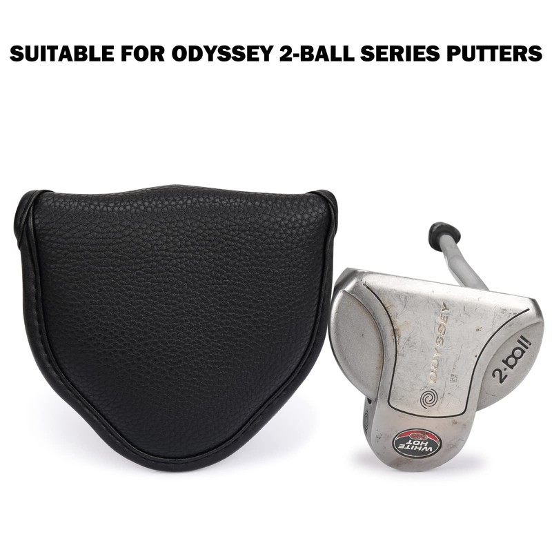 Big Teeth Golf Mallet Putter Headcover Magnetic Fits Odyssey 2-Ball