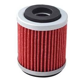 AHL 142 - Filtro de aceite para Yamaha YFM350FW Big Bear 346 1990-1998, Rojo