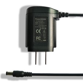 PowerHOOD 6V AC/DC Adapter Compatible with OMRON BP5450 BP5350 BP7450 BP7350 BP7255 BP7250 BP7200 BP7150 BP7000 5 7 10 Series Wireless Upper Arm Blood Pressure Monitor Power Supply Charger Cable PSU