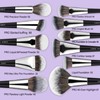 LORYP Professional Makeup Brushes Set 32Pcs Matte Black Cosmetic Brush