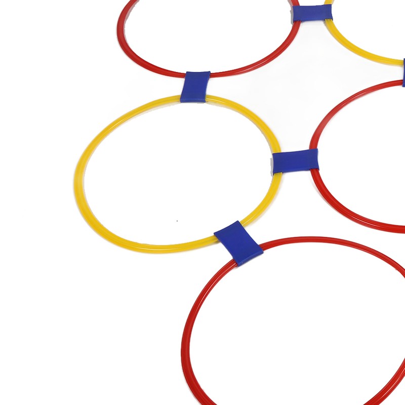 10PCS Kids Exercise Hoops Jumping Hopscotch Game Rings for Sensory