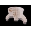 yinfente Diy Electric guitar body SSS pickups Paulownia Unfinished Replacement