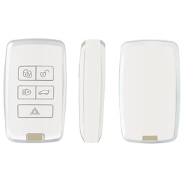 OFFCURVE Car Key Case - Key Fob Cover & Protector for Land Rover Range Rover LR4 Evoque Velar Sport Discovery 5 Freelander 2 Defender 90 Jaguar XJL E-Pace F-Type