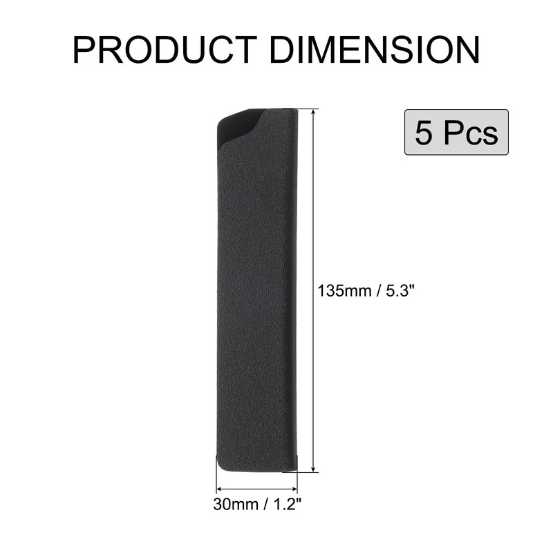 uxcell 5 Pcs Knife Cover Sleeves, 5.3" x 0.9" ABS