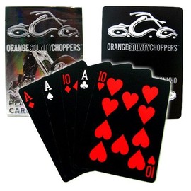 Trademark Poker Orange County Choppers Black Deck Playing Cards, Single Deck