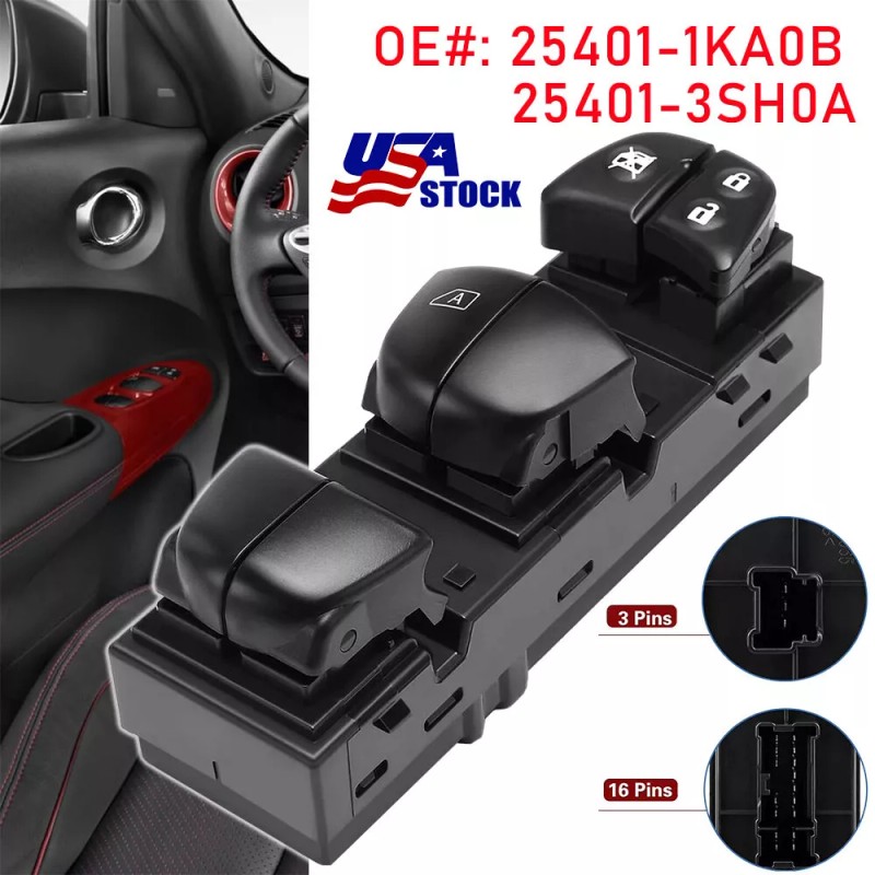 For NISSAN Power Window Switch Module For Nissan Juke 2010-2017