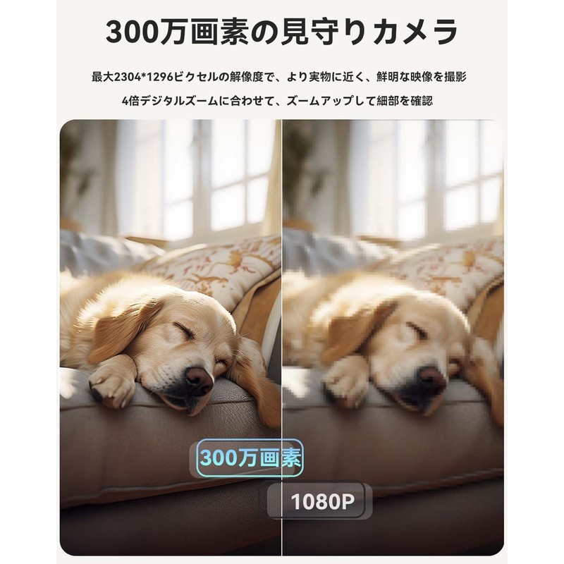 2.4 and 5 GHz WiFi Compatible, 3 Megapixels, 2 Pieces,