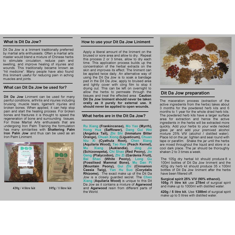 Dit Da Jow Gel (Northern Shaolin) 100ml