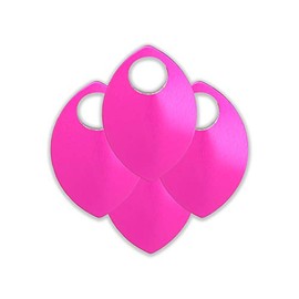 TheRingLord.com Medium Anodized Aluminum Scales - Pink - 100 Scales