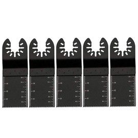 Power Oscillating Tool Blades BE-TOOL 5PCS 34mm HCS Metal Wood Oscillating Multitool Oscillating Kit Multi Tool for Cuttting Hardwood, PVC Tube Cutting, Soft Metals