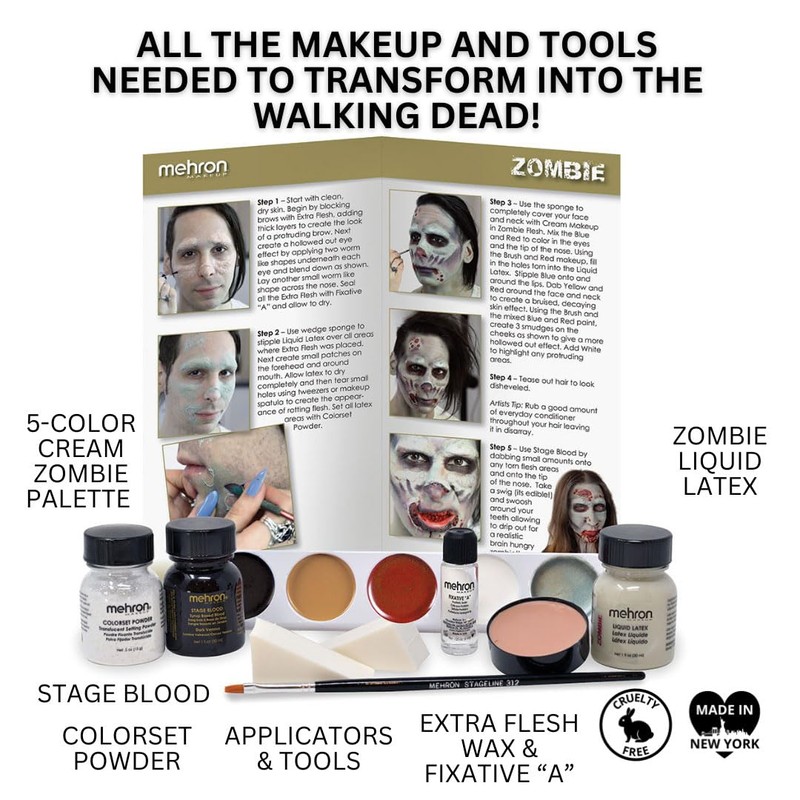 Mehron Premium Character Kit | Complete Halloween & Cosplay Makeup