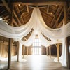 WENSINL White Ceiling Drapes for Weddings Arch Draping Fabric White