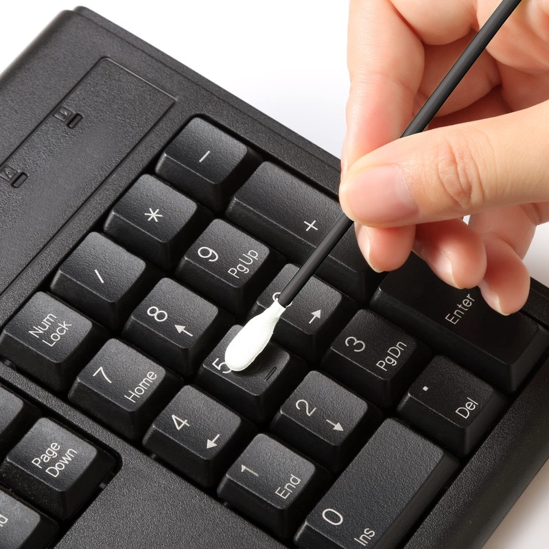 AAwipes Long Swabs Polyester Swabs Lint Free with Long Handle