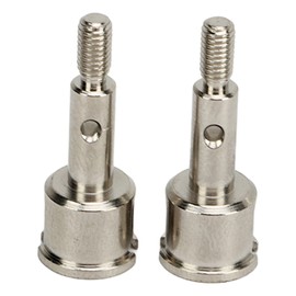 2PCS RC Rear Wheel Axle Cup Steel RC Rear Wheel Axle Stub Replacement for ZD Racing 1/16 S16 EX16 16426 2011 Silver