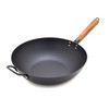GreenPan Carbon Steel Wok 12”, Flat Bottom, Durable Stir-Fry Pan,