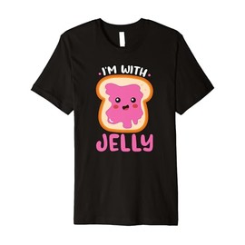 I'm With Jelly Best Friend Matching Couples Premium T-Shirt