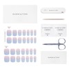 DANNI & TONI Semi Cured Gel Nail Strips Blue-Pink Ombre
