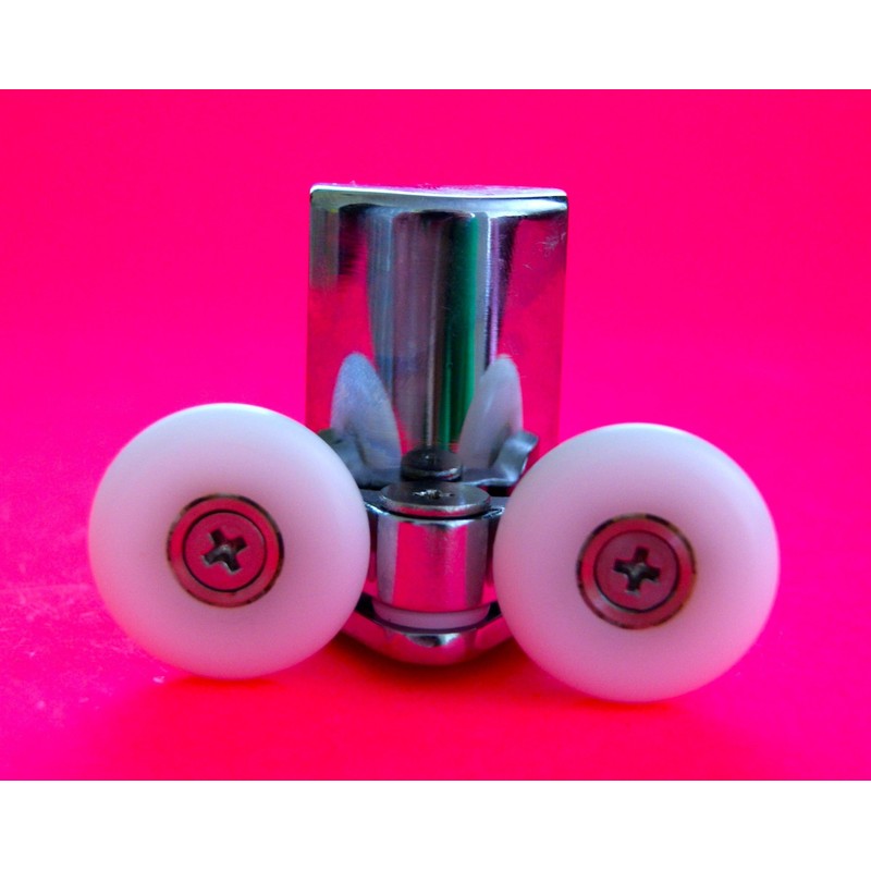 2 x L067 Bottom Shower Door Rollers/Wheels/Runners, 23mm Diameter, 5.8mm