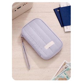 Reisepasshülle Reisebrieftasche, große Kapazität, Reisedokumentenhalter, wasserabweisend, tragbar, Reisebrieftasche, Organizer für Bargeld, Reisepass, Ausweis, Kreditkarten, Flugticket, Stift