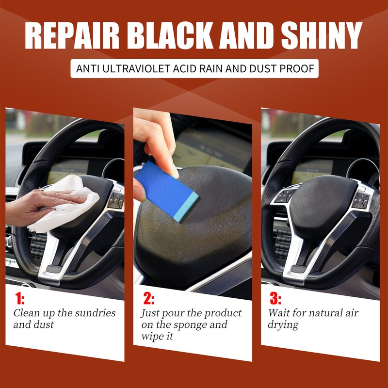 10ml Car Plastic Parts Care Agent Long Duration Plastic Parts