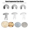6PCS Diamond Segment Oscillating Blades Woodworking Carbide Multifunctional Saw Blade