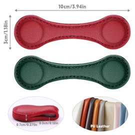 2PCS Magnetic Bookmarks, Leather Magnetic Bookmarks for Women Men, Double-Sided Magnetic Book Mark Clip for Book Lovers Readers Teachers Students