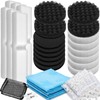 Threlaco 32 Pcs Replacement Filter Media Kit Accessories Fit Compatible