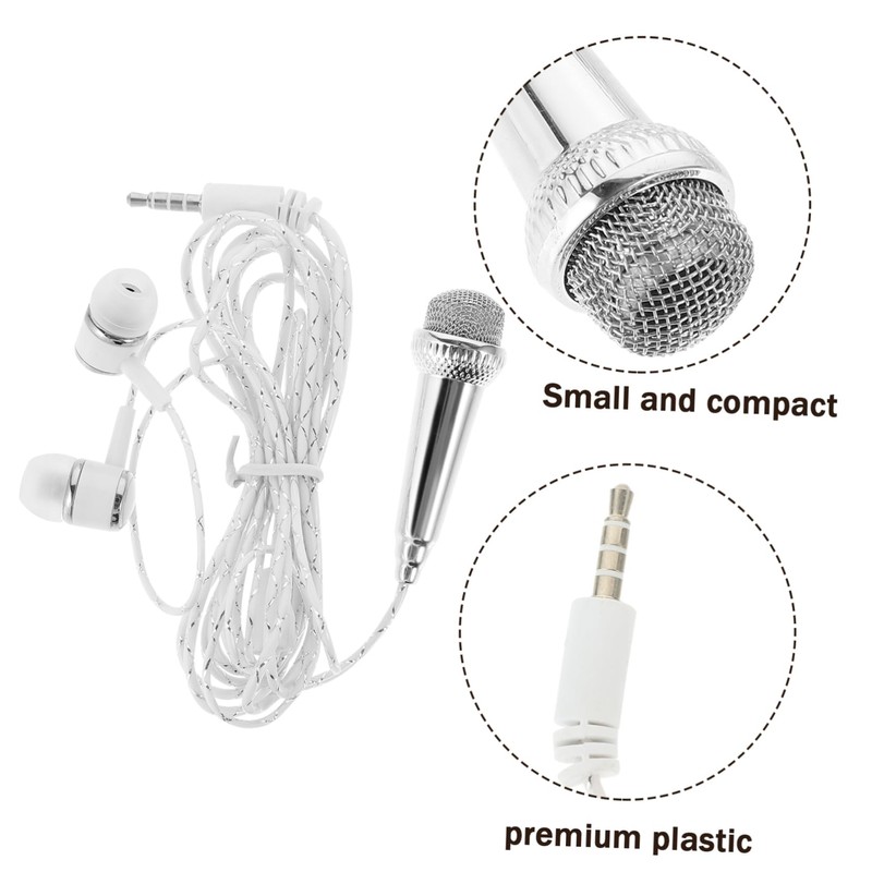 Kisangel Professional Mini Phone Microphone Portable Vocal Microphone for Singing