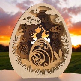 Fox·Bunny Wooden Easter Decoration, Spring Decoration, Table Easter Bunny Decoration, Money Gift for Easter, DIY Easter Decoration, Original Easter Gifts Children Families