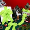 XunYee 2" Christmas Furry Ribbon 6 Yards Furry Fabric Gift