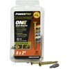 Power Pro Premium One Multi-Material Flat Head Screws, Epoxy Coated