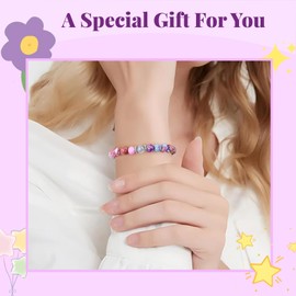 VivaJoy Gifts for Wife - Natural Stones Bracelet with Message Card, Perfect Gifts for Birthday Christmas Graduation