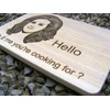 Adele Hello Chopping Cutting Cheese Board Place MAT Engraved Wooden
