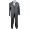 Boys Pinstripe Suit in Grey with Matching Tie Size 20