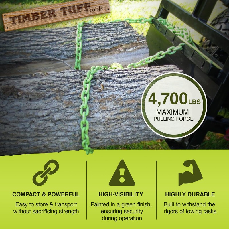 Timber Tuff 15 Foot 4,700 Pound Maximum Pulling Force Choker