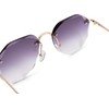 styleBREAKER 09020106 Women's Aviator Sunglasses Frameless with Tinted Lenses in