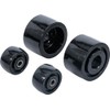 BGS 2889-4 Nylon Roller Set for Item 2889 Black
