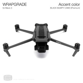 WRAPGRADE Skin Compatible with Mavic 3 / Mavic 3 Classic | Accent Colour (BLACK BUMPY CAMO)