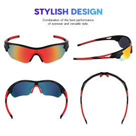 BEACOOL Polarized Sports Sunglasses for Men Women Youth Baseball Cycling Running Driving Fishing Golf Motorcycle TAC Glasses