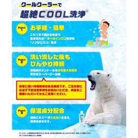 Kaminomoto Body Soap, Cool Cooler, 6.7 oz (190 g), Full Body Cleaning Agent, Cooling Formula, 1 Bottle