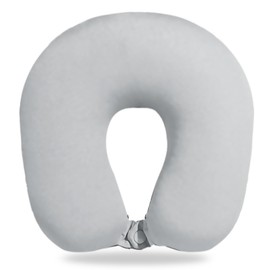 JFAN 2 in 1 Neck Pillow for Travel Cartoon Animal Convertible Travel Pillow for Airplane Holiday, Grey penguin