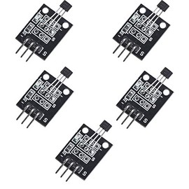 HiLetgo 5pcs Hall Effect Magnetic Sensor Module 3144E A3144 Hall Effect Sensor DC 5V for Arduino PIC AVR Smart Cars