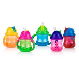 Nuby Two-Handle Flip N' Sip Straw Cup