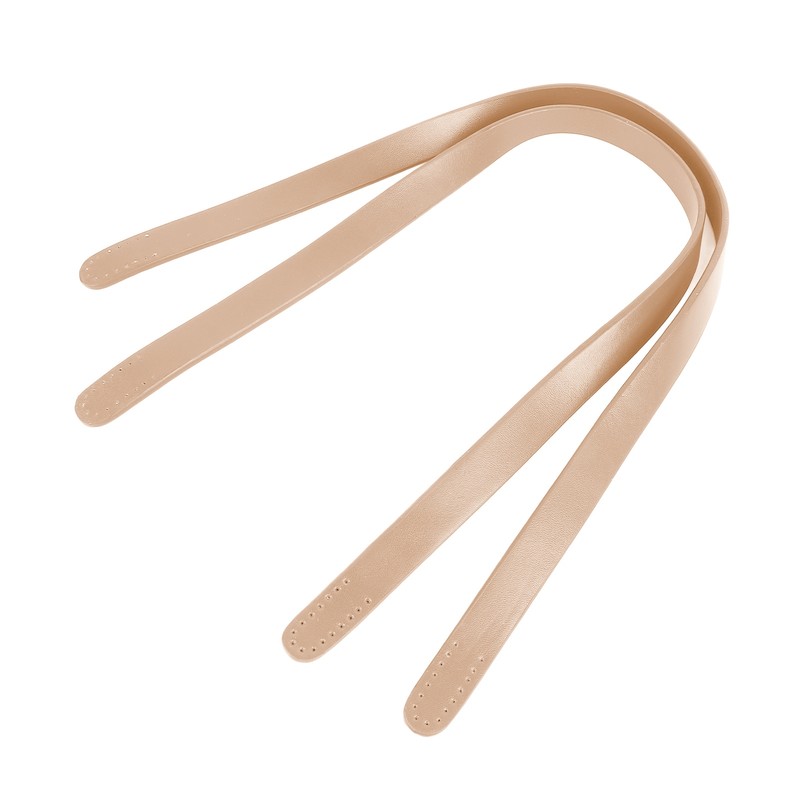 2Pcs Leather Bag Handles 25.6in Long 0.7in Wide Synthetic Leather