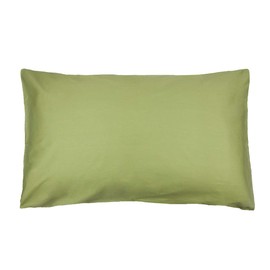 mookaitedecor 100% Cotton Olive Green Pillow Cases 2 Pack, Queen Size Large Solid Colour Light Green Decorative Pillowcase Cushion Covers for Bedroom Sofa Couch, 30 x 18 Inch/76 x 45 cm