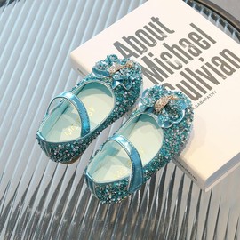 Princess Shoes Girls Toddlers Kids Shoes Glitter Mary Jane Flat Shoes Sequin Shoes Wedding Birthday Dressing up Shoes Cosplay Shoes